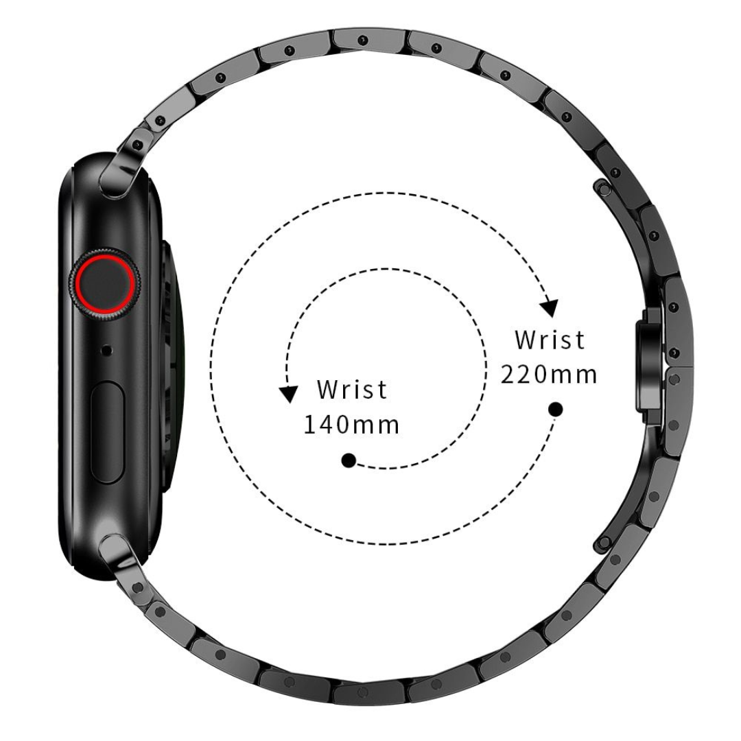 Luxus Edelstahl Armband für iPhone 14 Pro Max, iPhone 14 Pro, iPhone 14 Max, iPhone 14, iPhone 13 Pro Max, iPhone 13 Pro, iPhone 13, iPhone 12 Pro, iPhone 12, iPhone 12 Pro Max, iPhone 12 Mini, iPhone 11 Pro Max, iPhone 11 Pro, Max, Apple Watch Ultra , Apple Watch Series 8 Apple Watch Series 7
