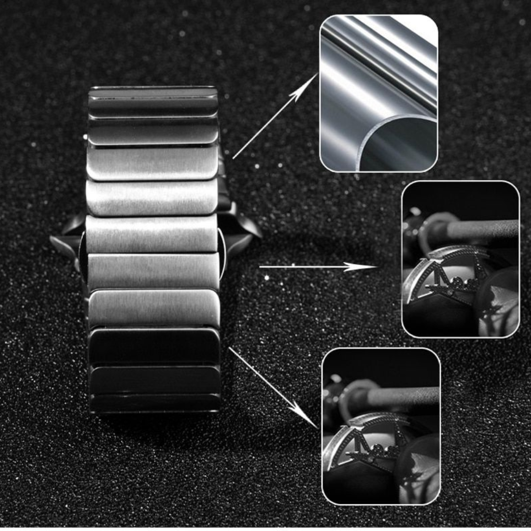 Stainless steel bracelet für iPhone 14 Pro Max, iPhone 14 Pro, iPhone 14 Max, iPhone 14, iPhone 13 Pro Max, iPhone 13 Pro, iPhone 13, iPhone 12 Pro, iPhone 12, iPhone 12 Pro Max, iPhone 12 Mini, iPhone 11 Pro Max, iPhone 11 Pro, Max, Apple Watch Ultra , Apple Watch Series 8 Apple Watch Series 7