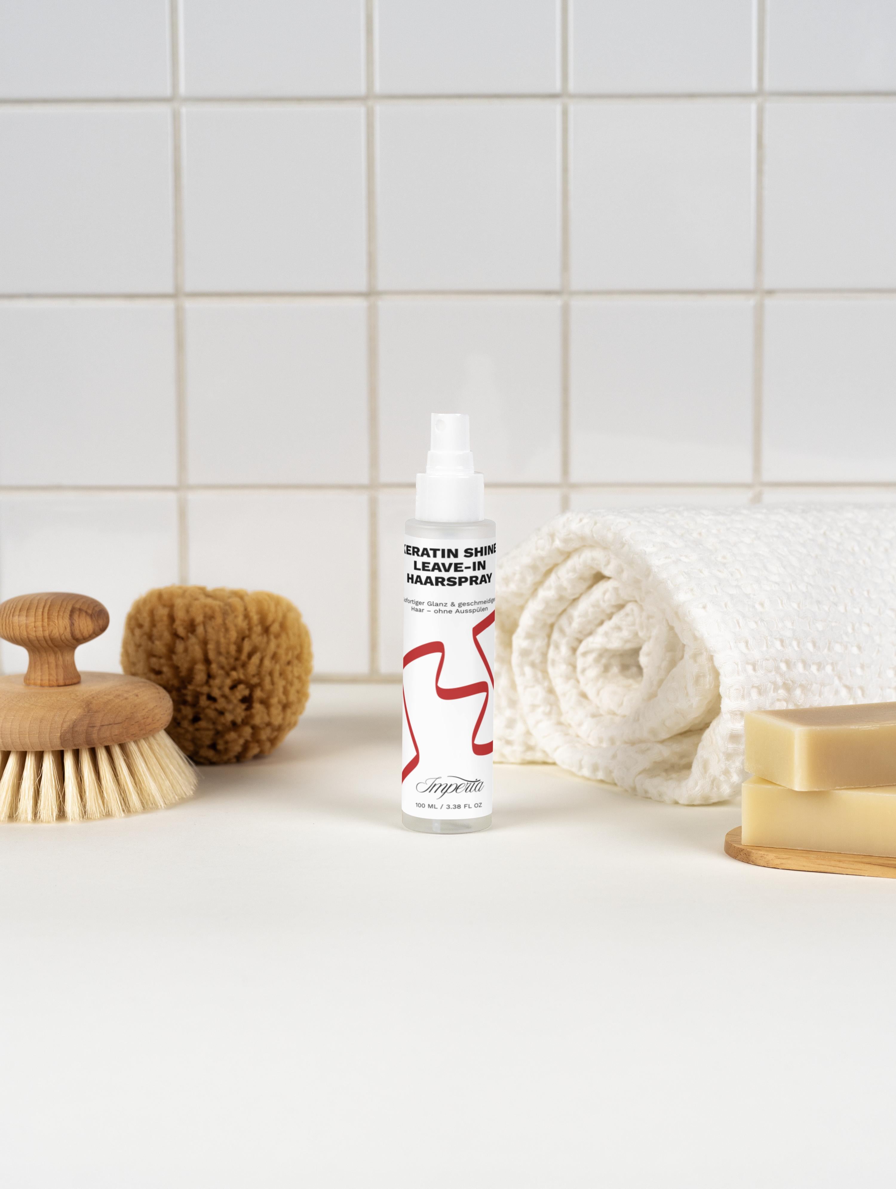 Glanz & Pflege Leave-In Spray mit Keratin (100 ml)