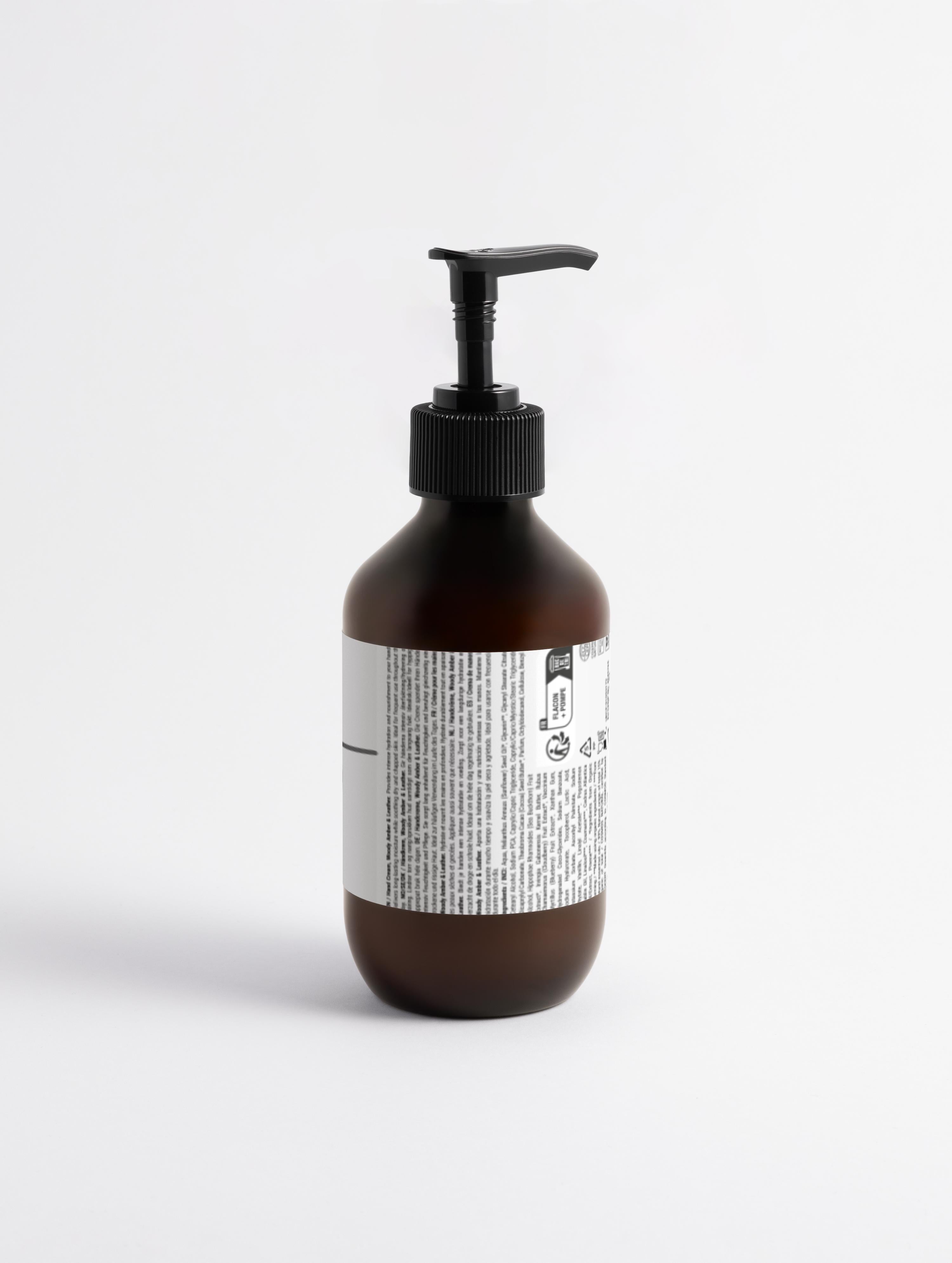 Pflegende Handcreme für intensive Feuchtigkeit mit Amber Leder Duft (270 ml)