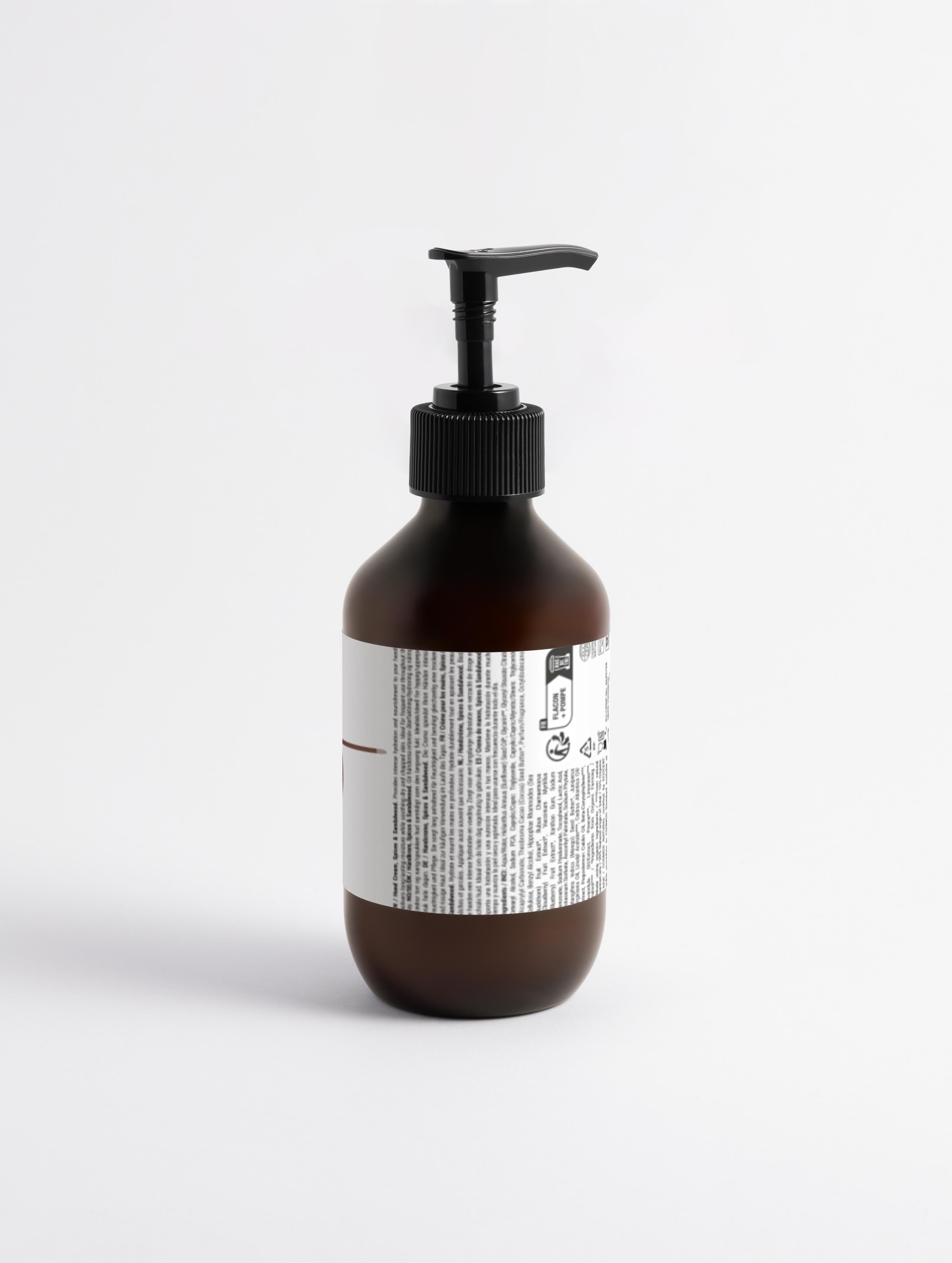 Pflegende Handcreme für intensive Feuchtigkeit mit Sandelholz-Duft (270 ml)