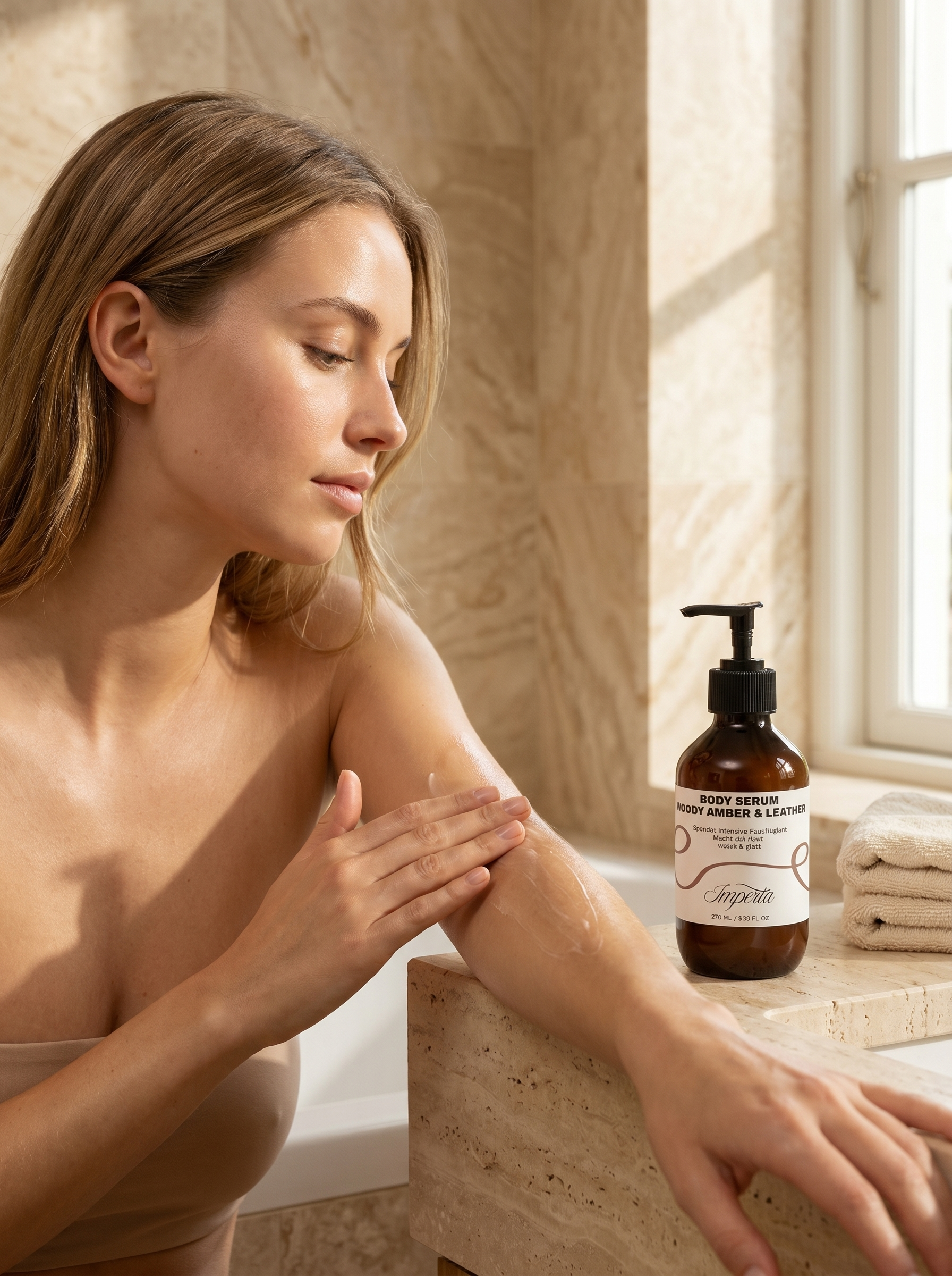 Pflegendes Körper-Serum - Amber Leather (270 ml)