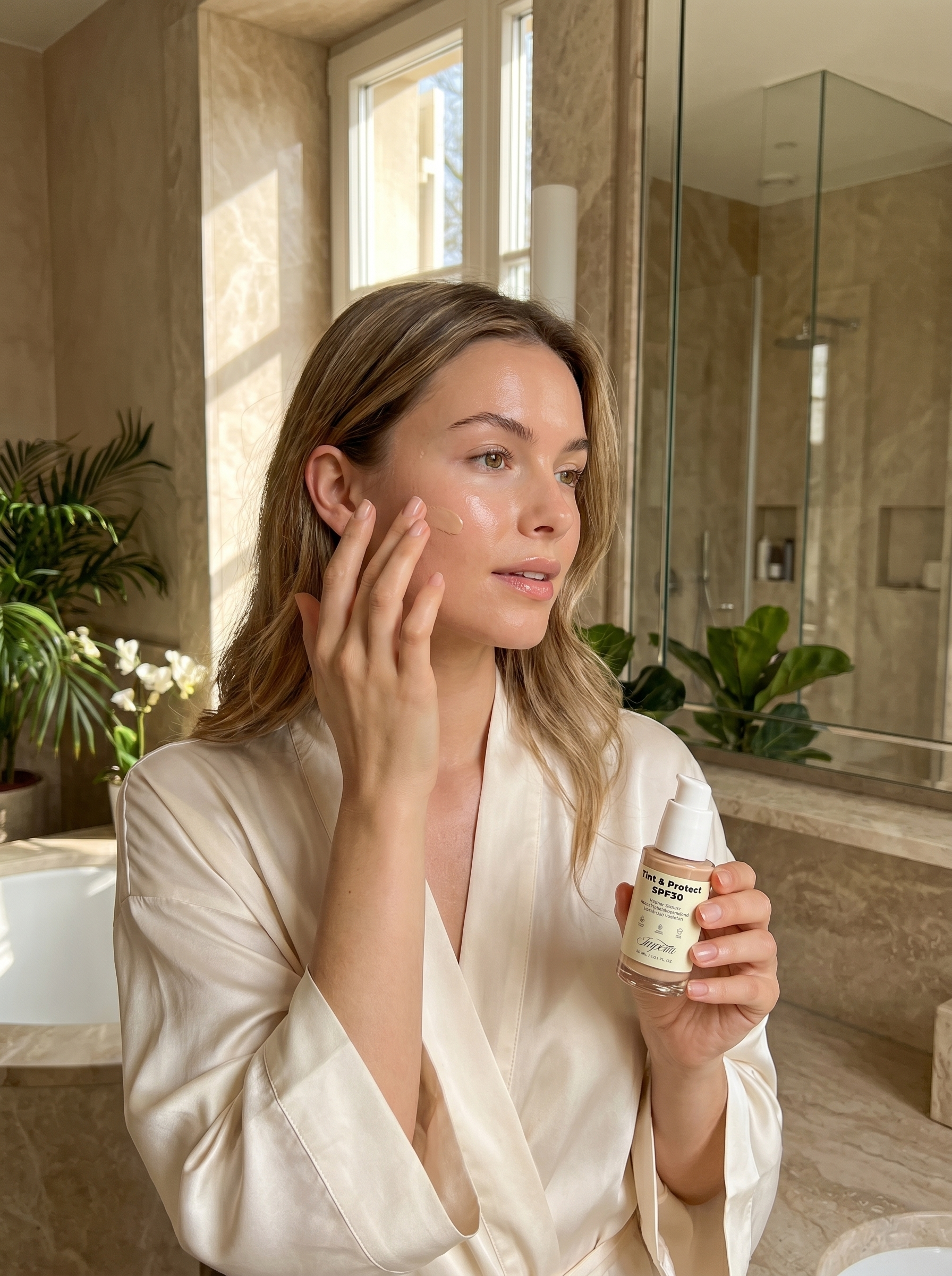 Sonnencreme SPF30 Mit Hyaluronsäure - Getönte Sonnenpflege (30 ml)
