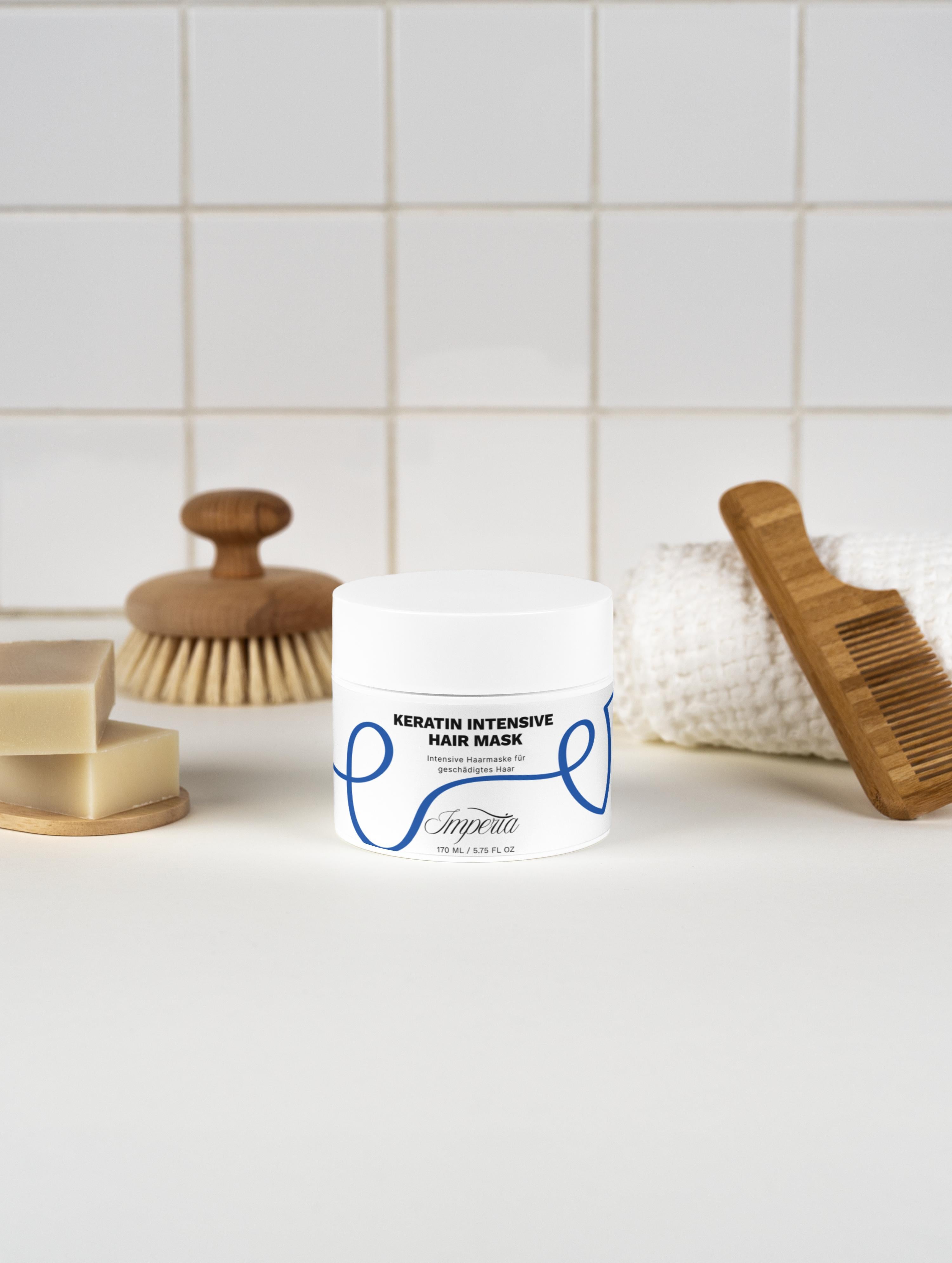 Intensive Keratin Haarmaske für geschädigtes Haar (170 ml)