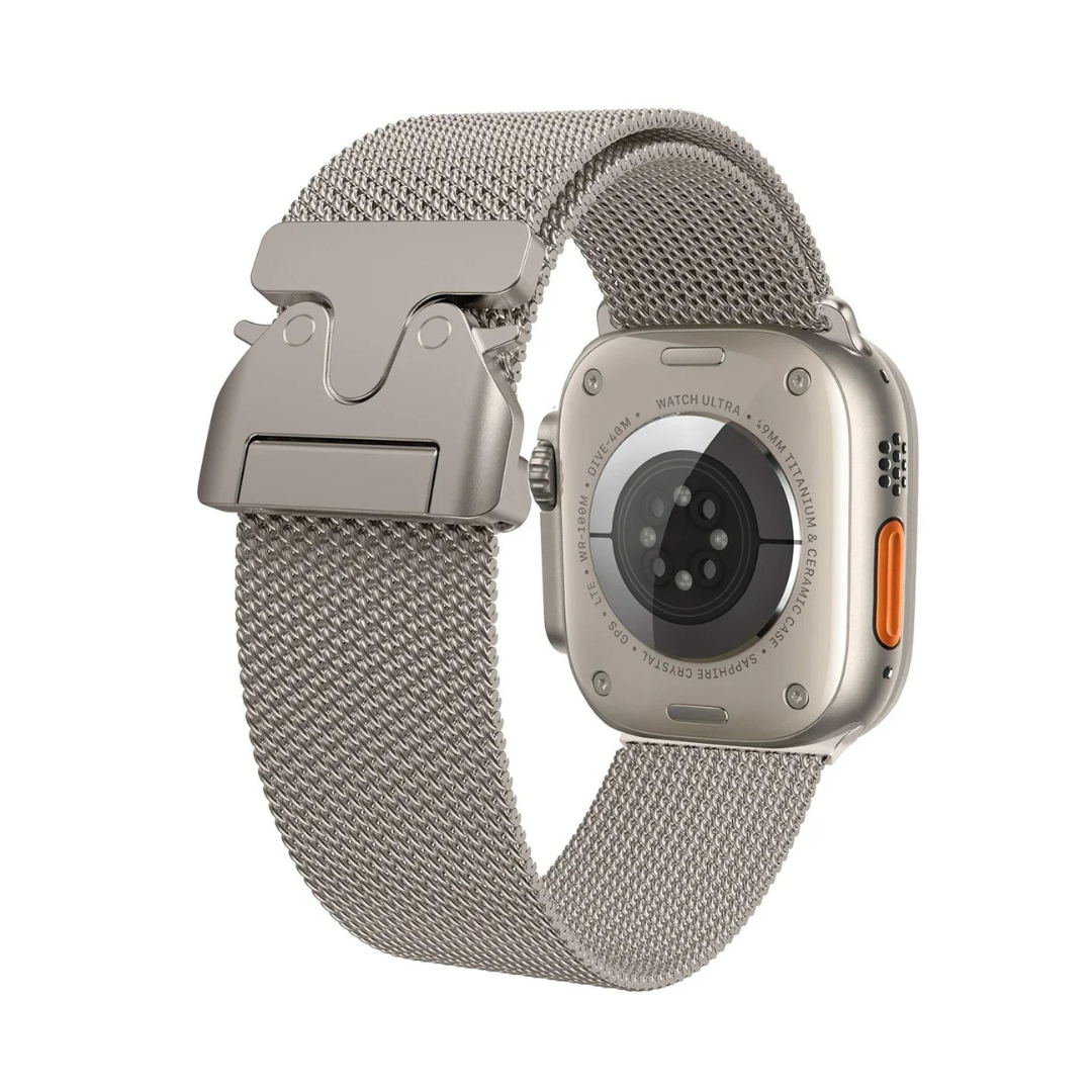 NEU 2024: Titanium Milanese Armband für Apple Watch Series & Ultra