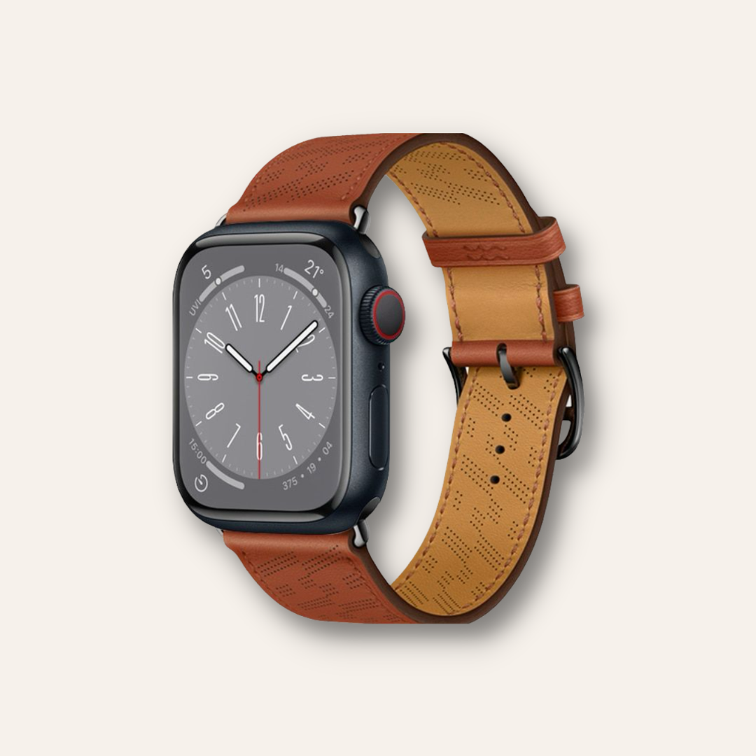 Diagonal Single Tour - Lederarmband für Apple Watch Series & Ultra