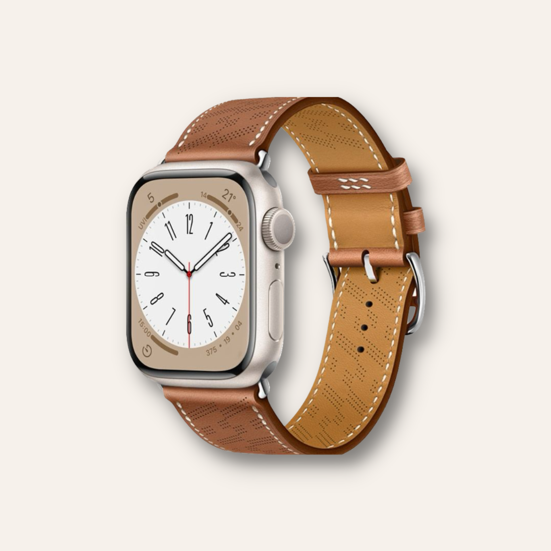 Diagonal Single Tour - Lederarmband für Apple Watch Series & Ultra