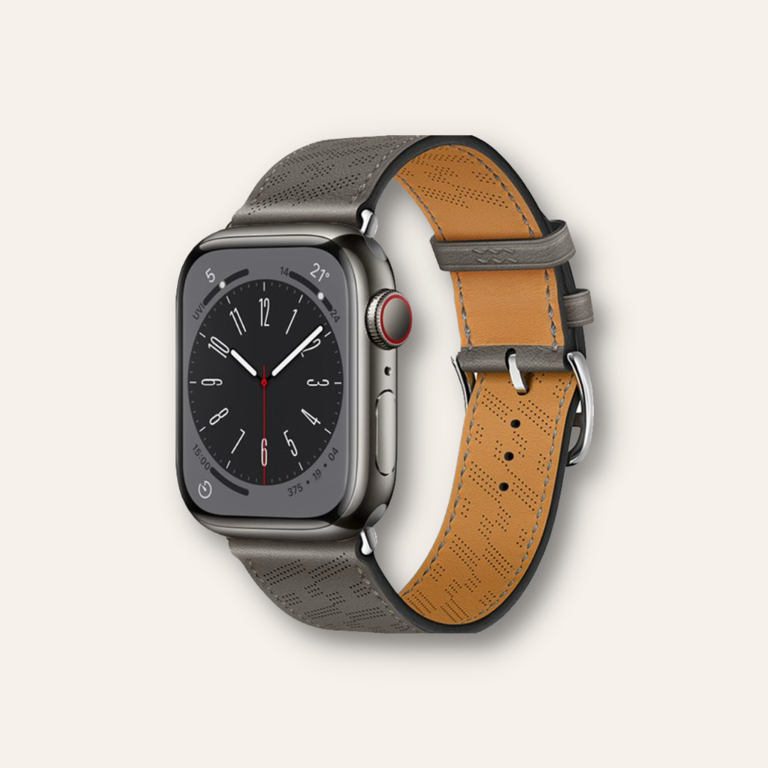 Diagonal Single Tour - Lederarmband für Apple Watch Series & Ultra