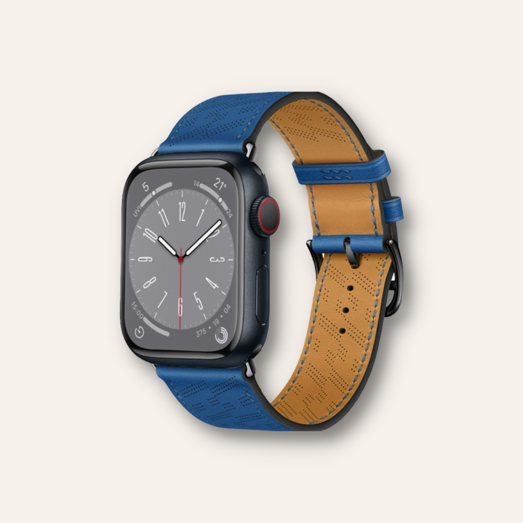 Diagonal Single Tour - Lederarmband für Apple Watch Series & Ultra