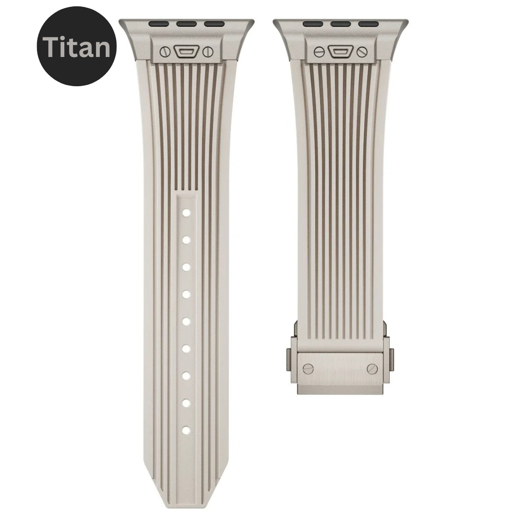 Royal Kautschuk Titan Armband für Apple Watch Series & Ultra