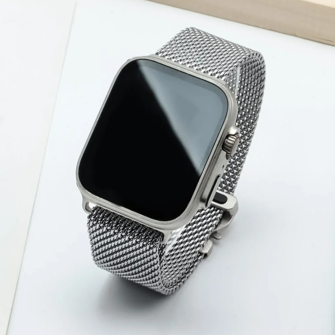 NEU 2024: Titanium Milanese Armband für Apple Watch Series & Ultra