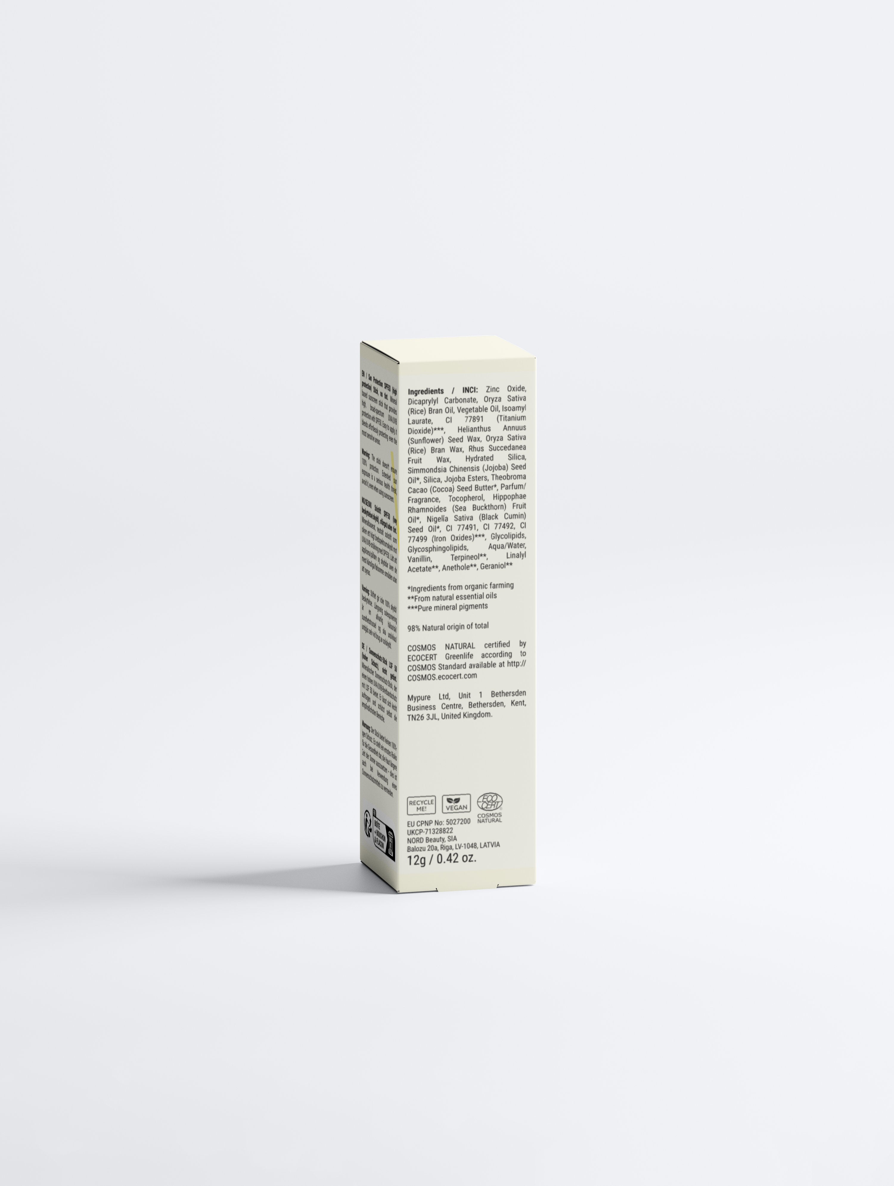 Sun Protection SPF50 Stick – Mineralischer Sonnenschutz (12 g)