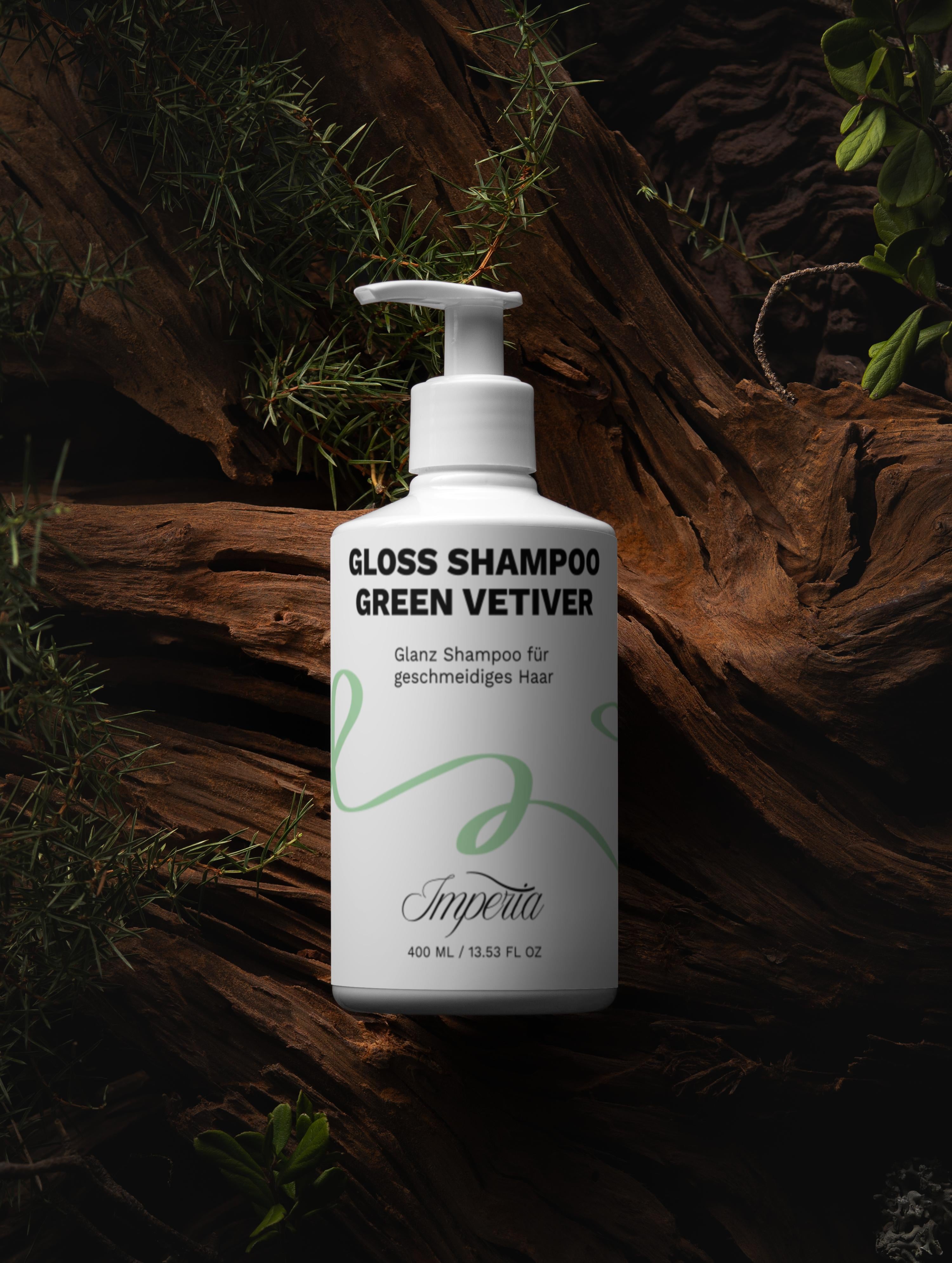 Gloss Shampoo für geschmeidiges Haar - Green Vetiver (400 ml)