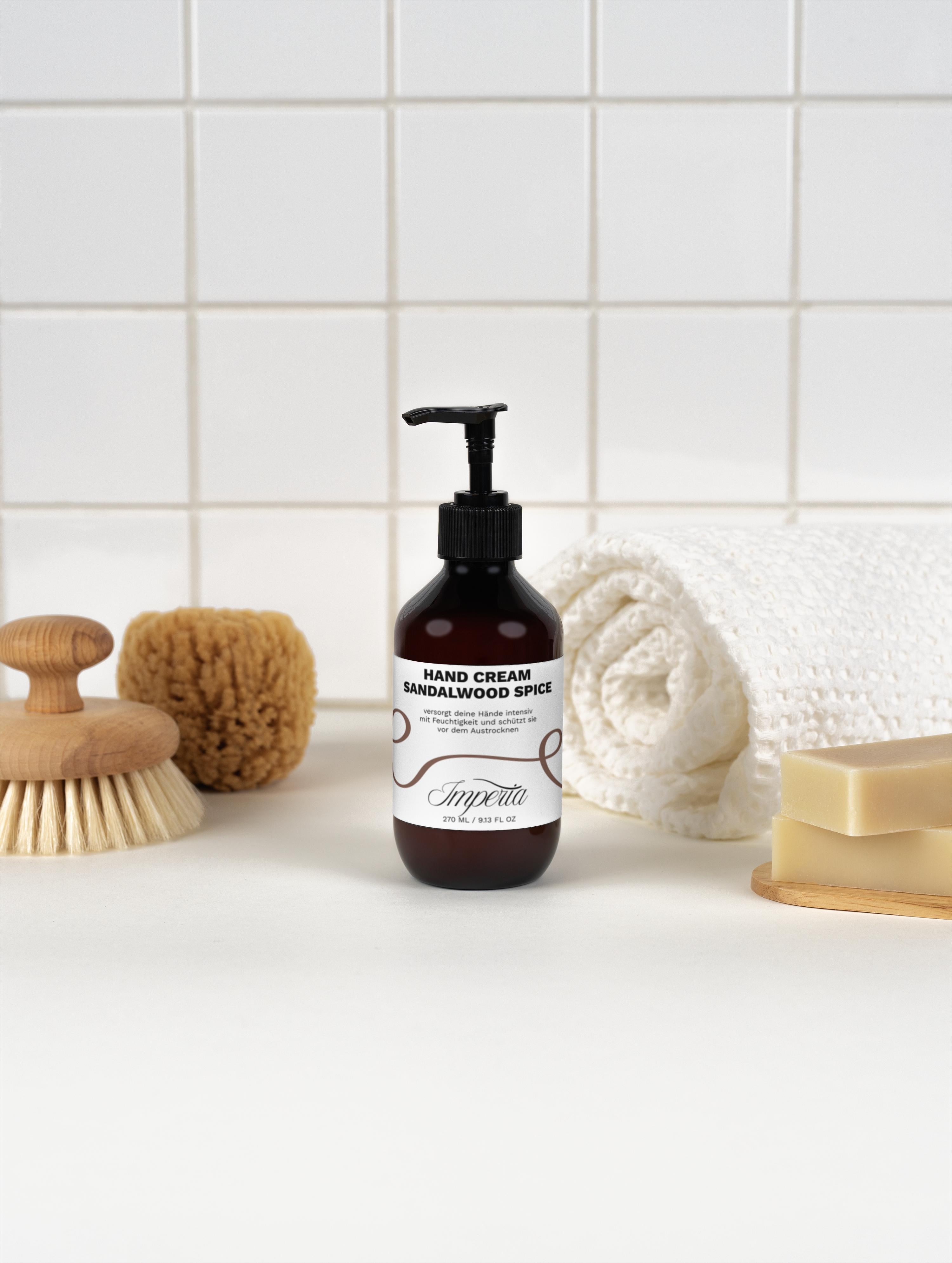 Pflegende Handcreme mit Sandelholz-Duft (270 ml)