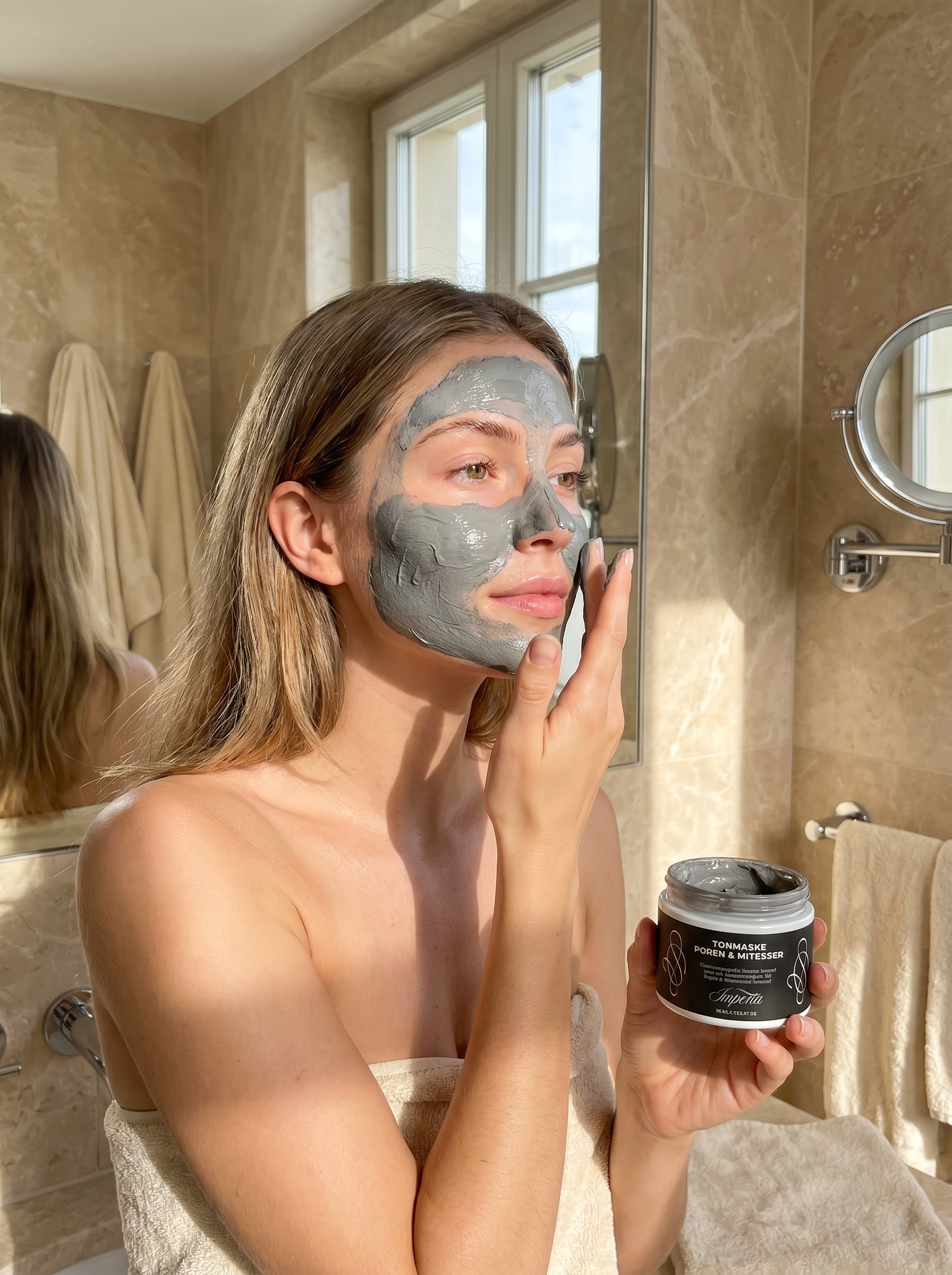 Tonmaske für Poren und Mitesser – Reinigende Maske (90 ml)